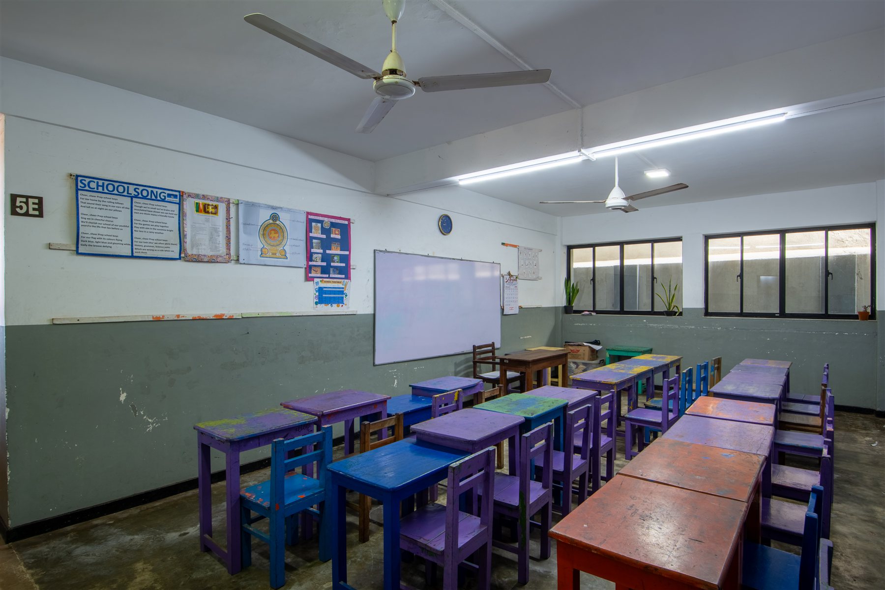 A classroom at S. Thomas' Prep