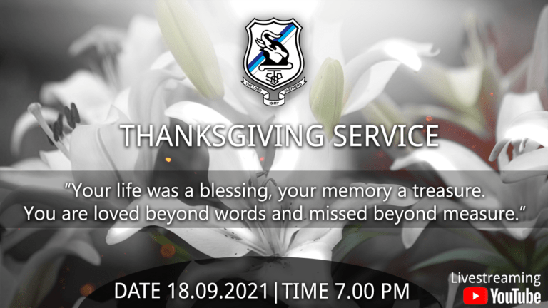 Thanksgiving service in memory of the teachers and Past Prepites lost due to COVID and other illnesses