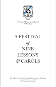 A Festival of Nine Lessons & Carols – Order of Service