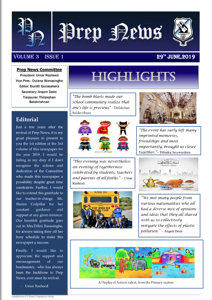 Prep News 2019 – Vol III