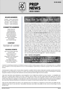 Prep News 2025 Issue I